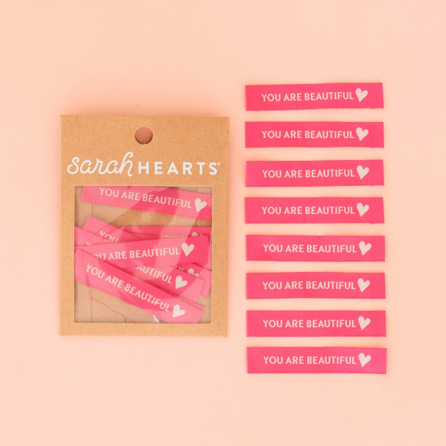 You Are Beautiful - Sewing Woven Clothing Label Tags