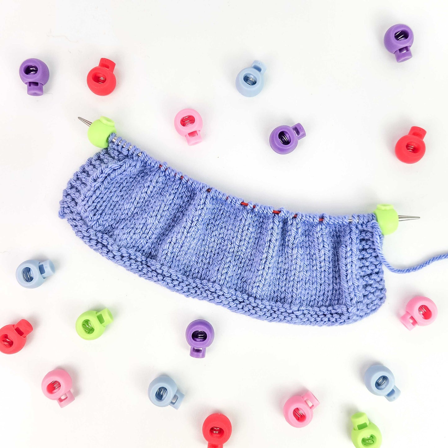 Cable Locks - Circular Needle Cord Stops - 2 pair