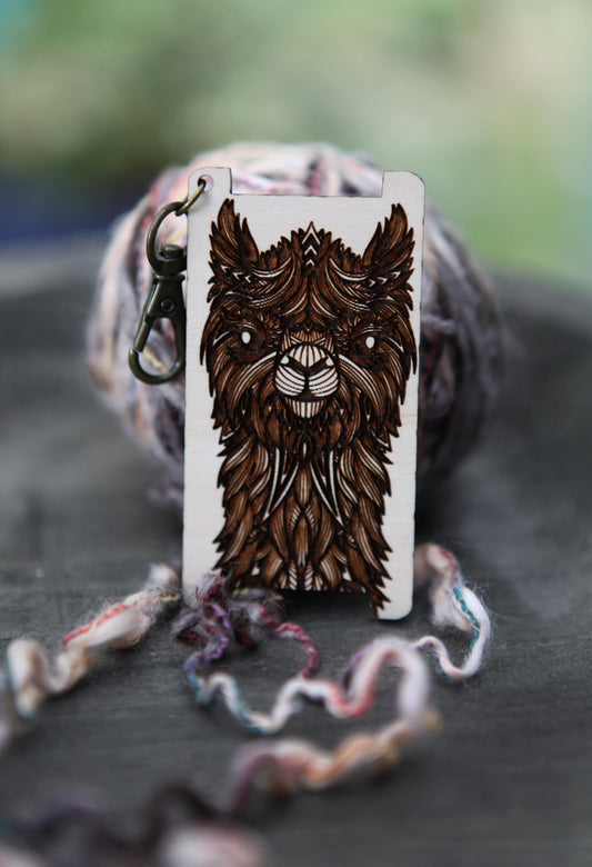 Alpaca Spinners Maple WPI Ruler for Yarn Gauge Control