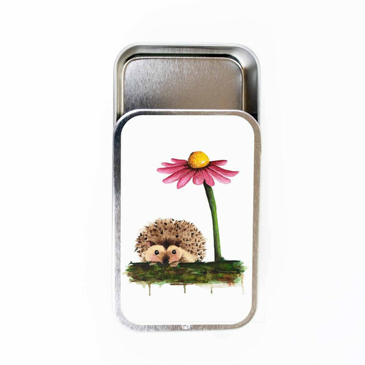 Hedgehog Stitch Marker Tin