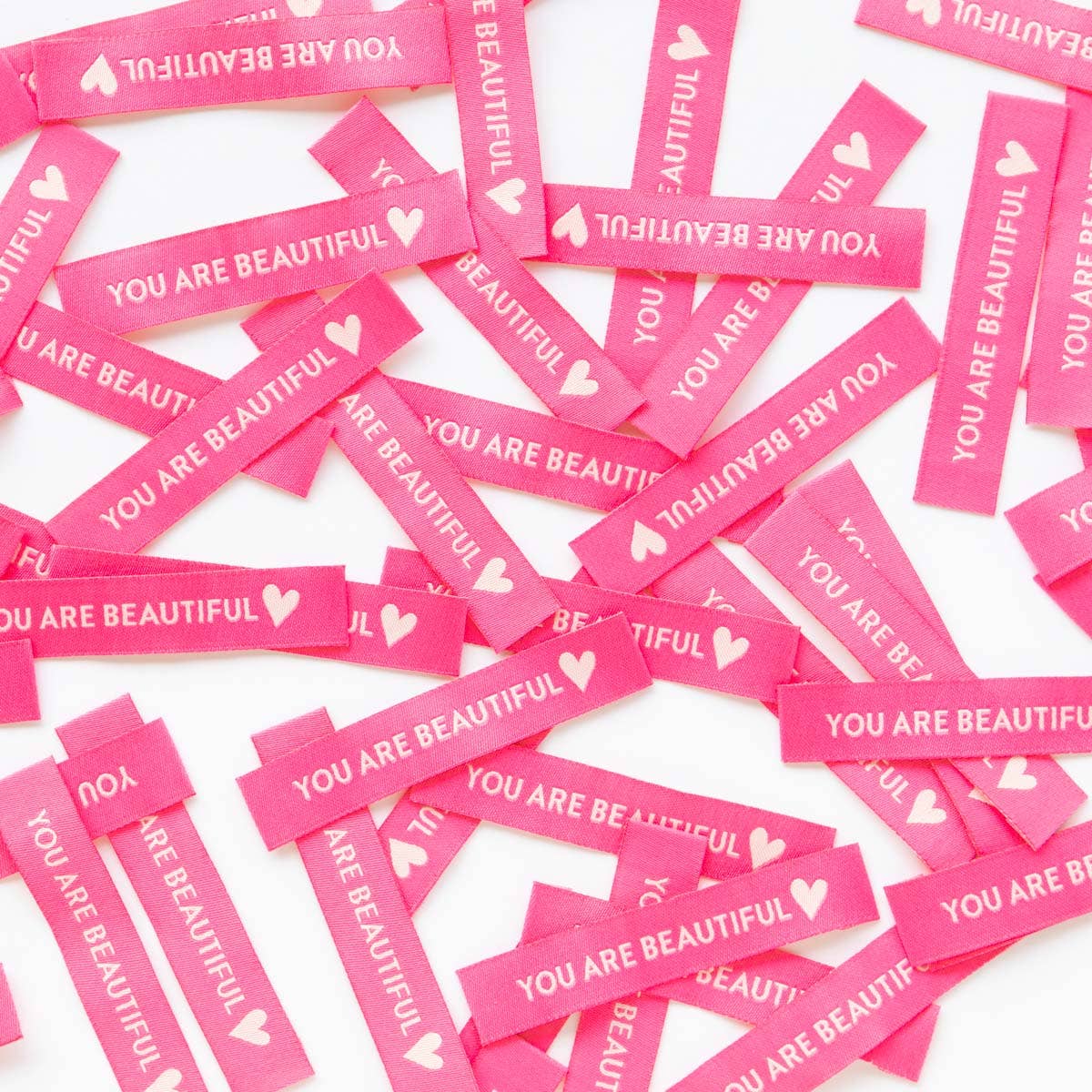 You Are Beautiful - Sewing Woven Clothing Label Tags