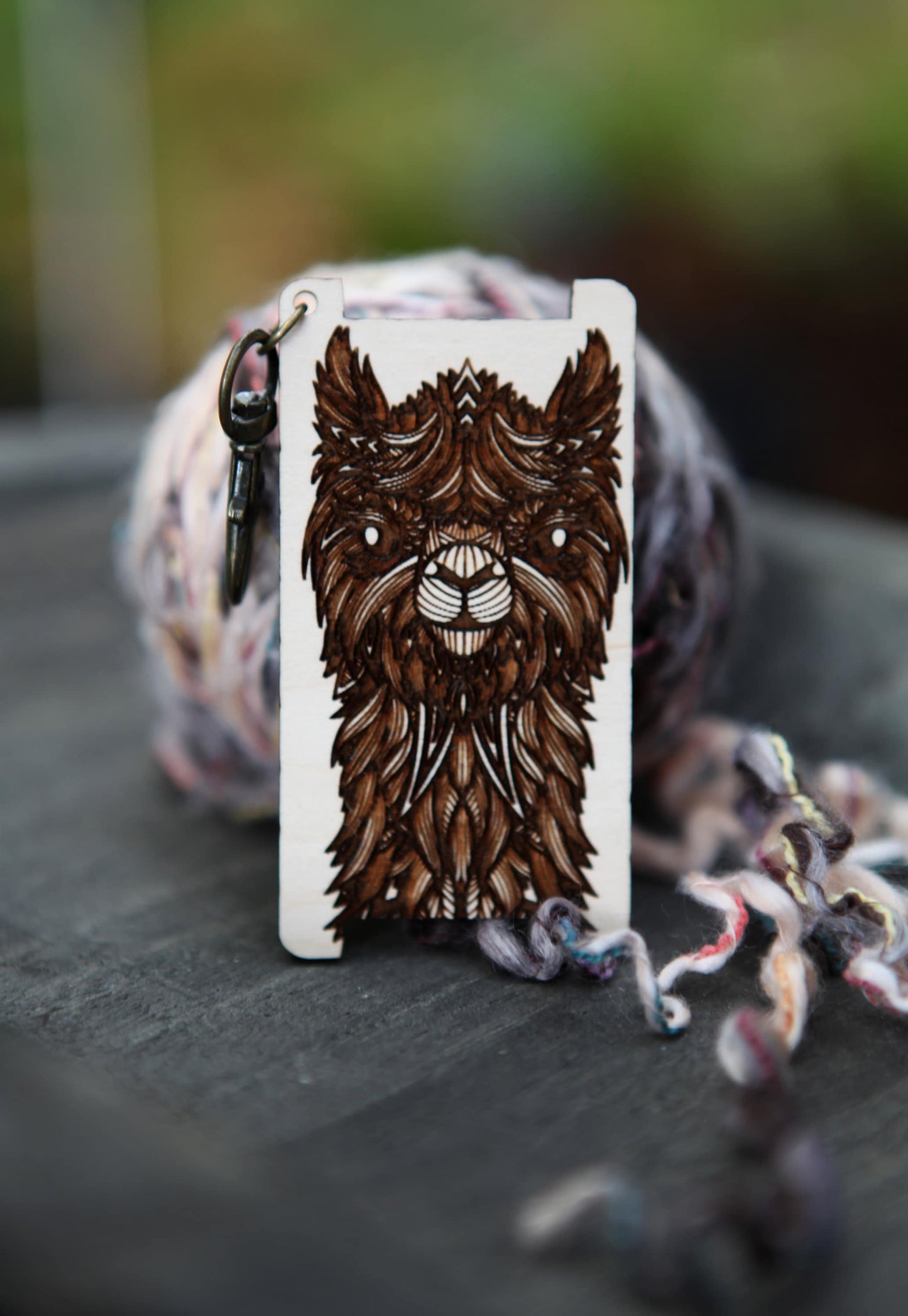 Alpaca Spinners Maple WPI Ruler for Yarn Gauge Control