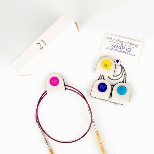 Snap ID Cord Organizer Tags