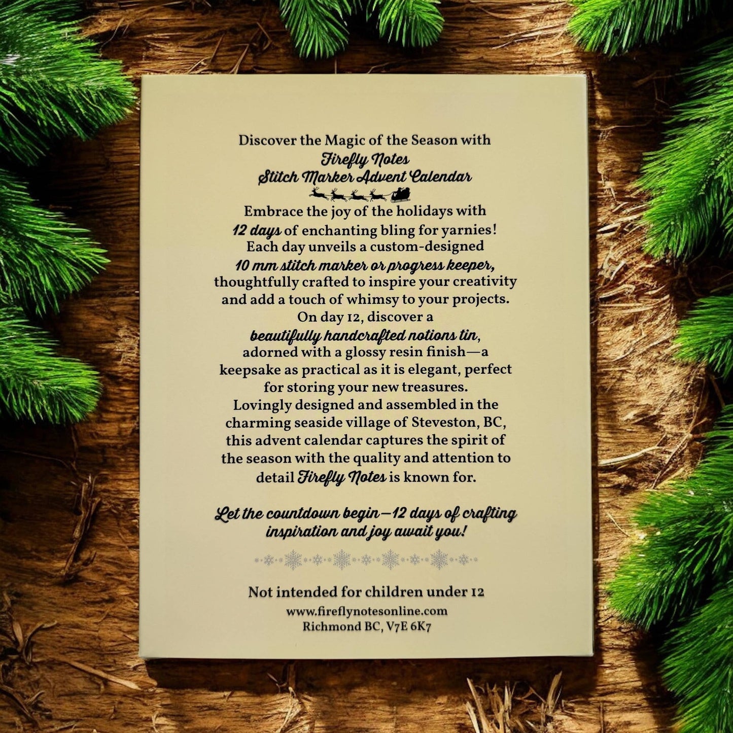 *PRE SALE!* 2025 Stitch Marker Advent Calendar