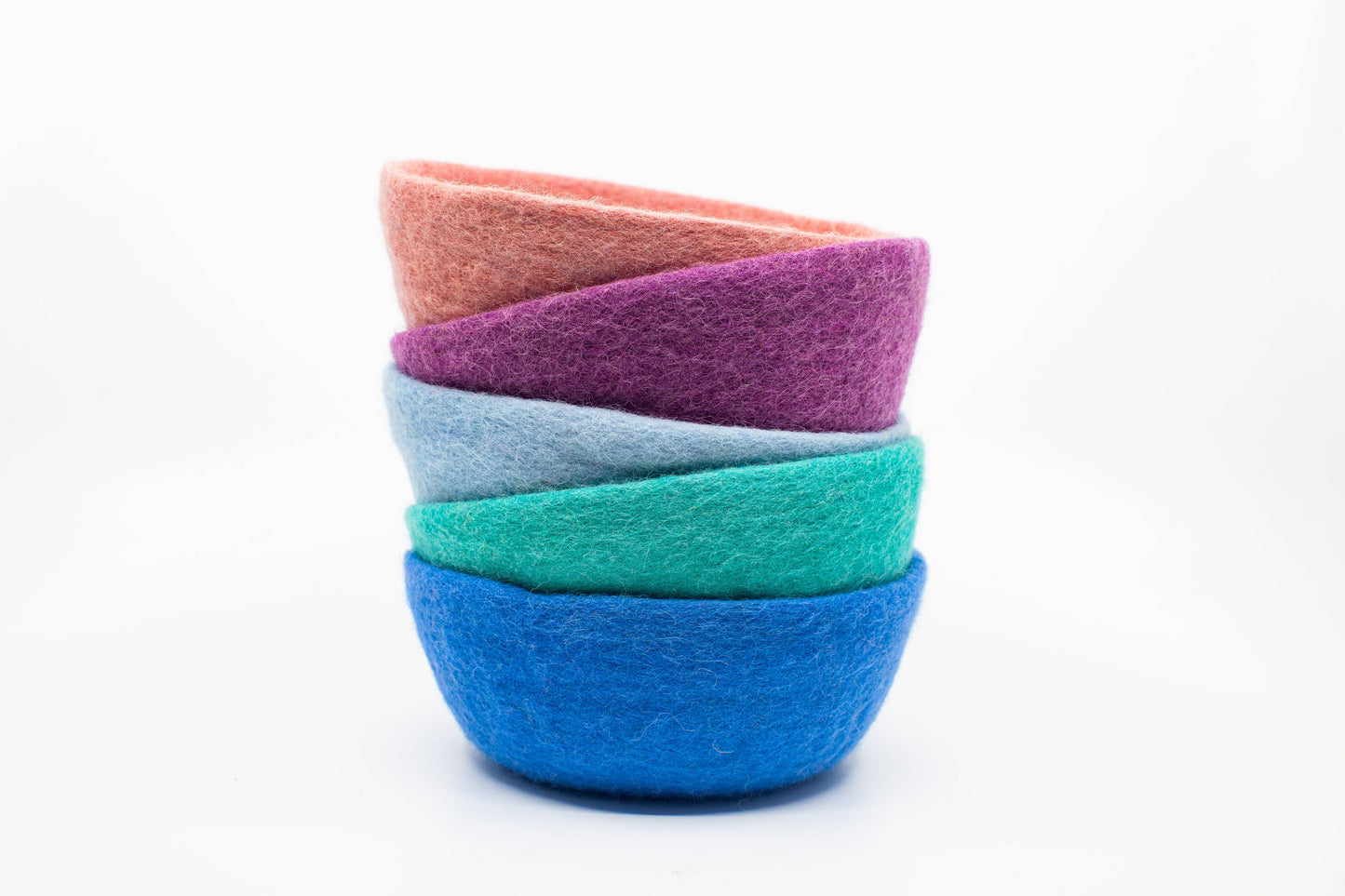 Felt Bowl Pastels-Small | Wool Felt Bowl | Catchall Bowls
