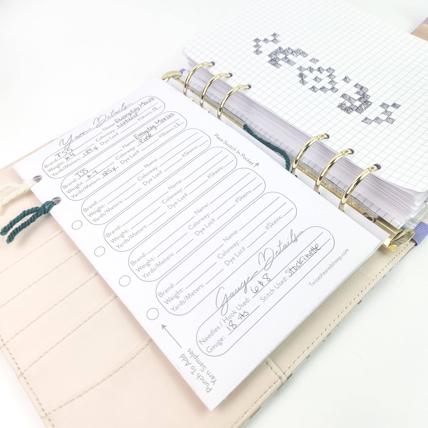 Indigo Grove Project Journal Planner for Knitters & Crocheters