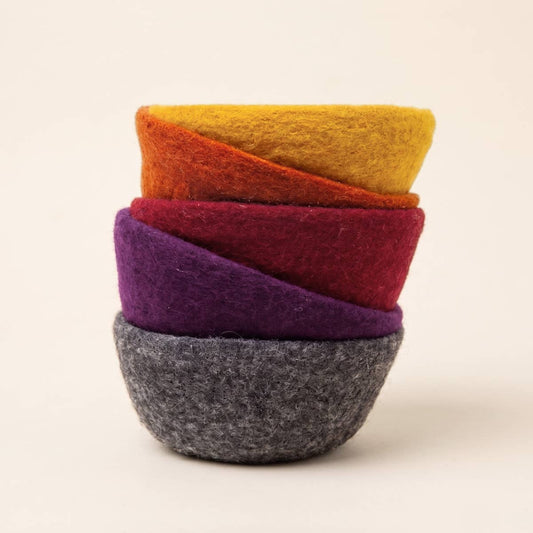Radiant Felt Bowls | Wool Felt Bowls | Yarn Storage Bowls