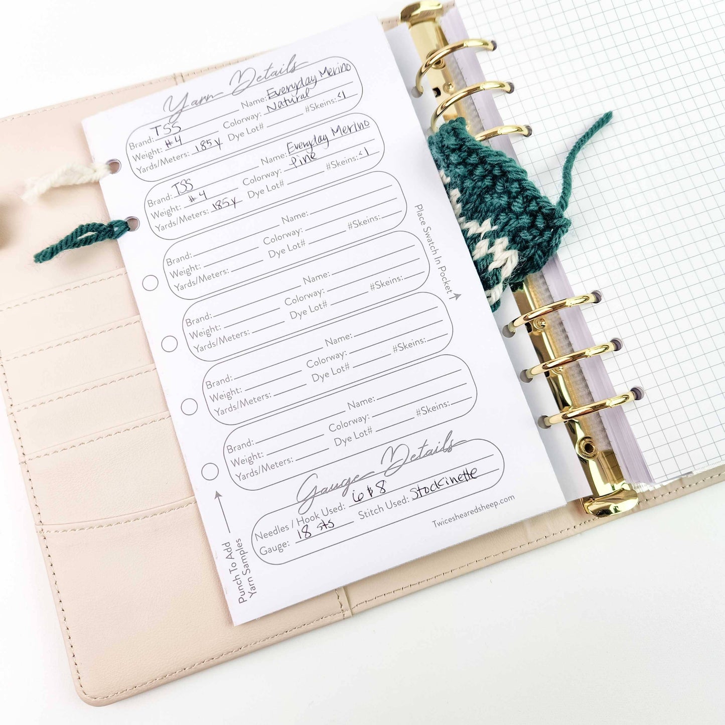 Indigo Grove Project Journal Planner for Knitters & Crocheters