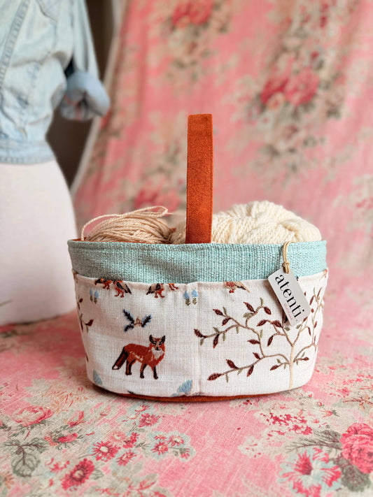 Foxy Caddy – Handmade USA Floral Yarn & Notions Organizer
