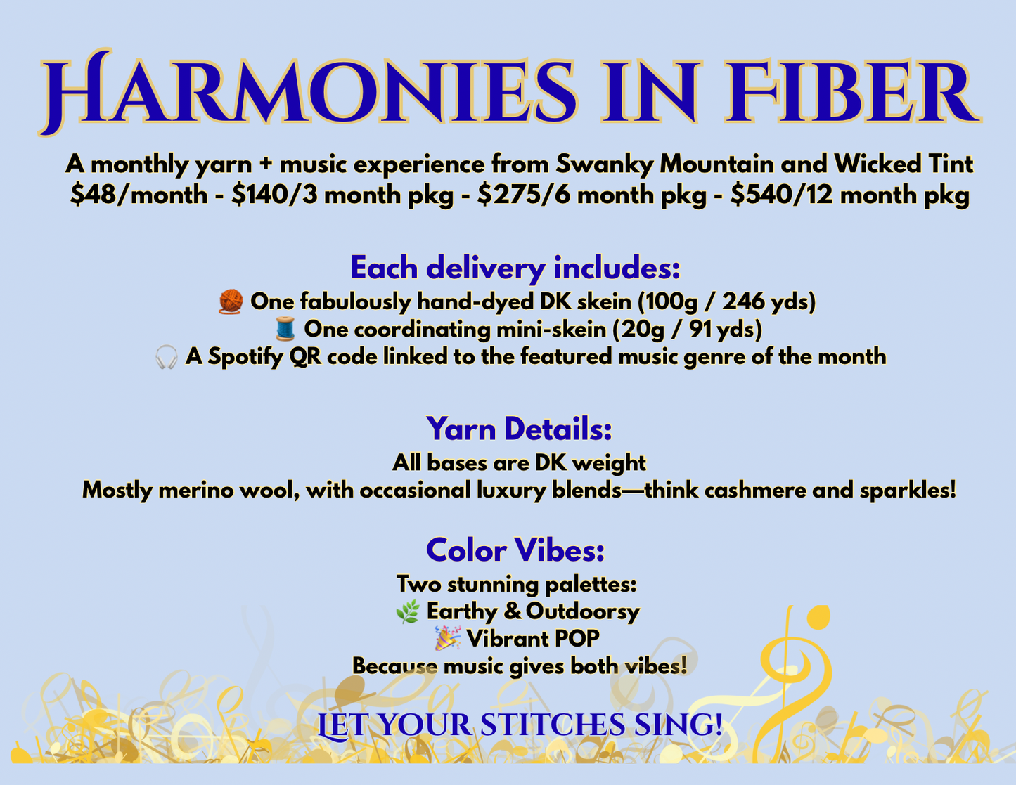 Harmonies in Fiber - 2026 Yarn Subscription