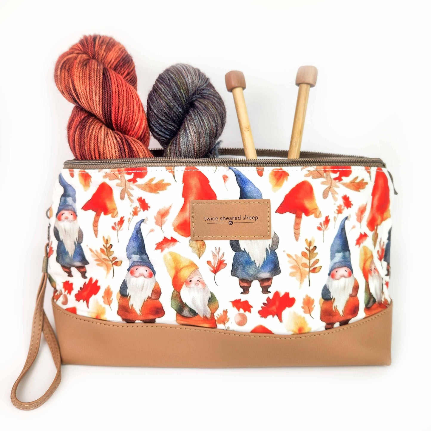 Gnome Friends Trinity Bag – Medium Zippered Project Bag